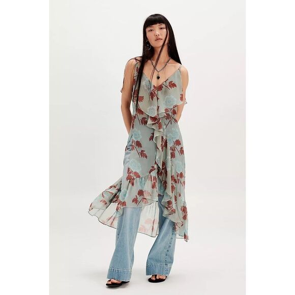 Free People Sunfaded Maxi Dress Size S - Picture 1 of 8